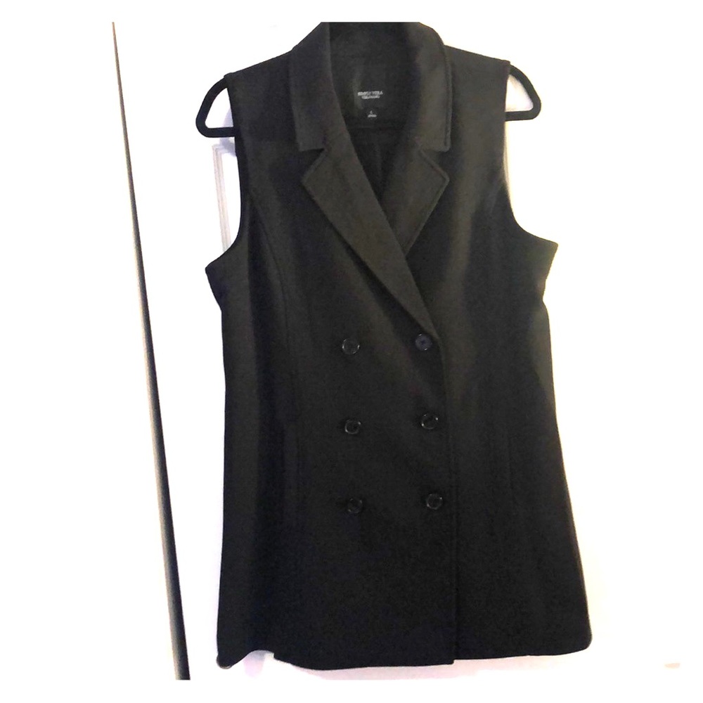 Long length double breasted vest